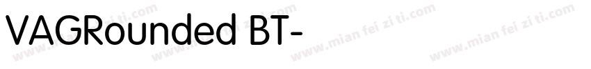 VAGRounded BT字体转换